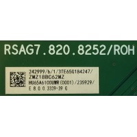 MAIN PARA SMART TV HISENSE 4K (‎3840x2160p) / NUMERO DE PARTE 242999 / RSAG7.820.8252/ROH / 242999/b/1/3TE65G184247 / MODELO 65R6E